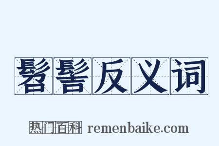 髫髻反义词是什么意思的图片
